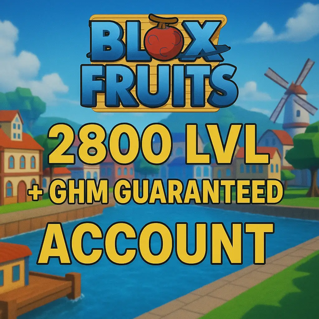 Blox Fruits 2800 LVL Account + GHM Guaranteed