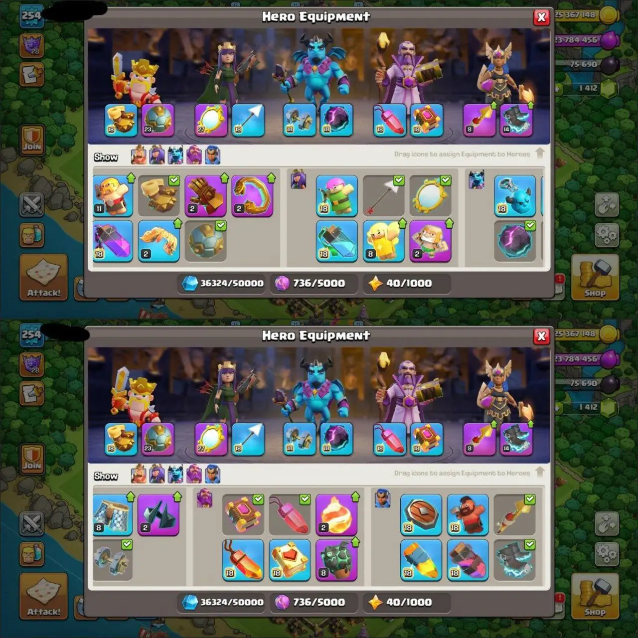 βοΈ 30 EQUIPMENTS π° MAX TH-17 π₯ | π 4 HEROES MAXED | π― XP LEVEL 254 π§©| MAX DEFENSE βοΈ| 2343 WAR STAR βοΈ| 5485 ATB π₯| RENAME ποΈ| FAST DELIVERED π