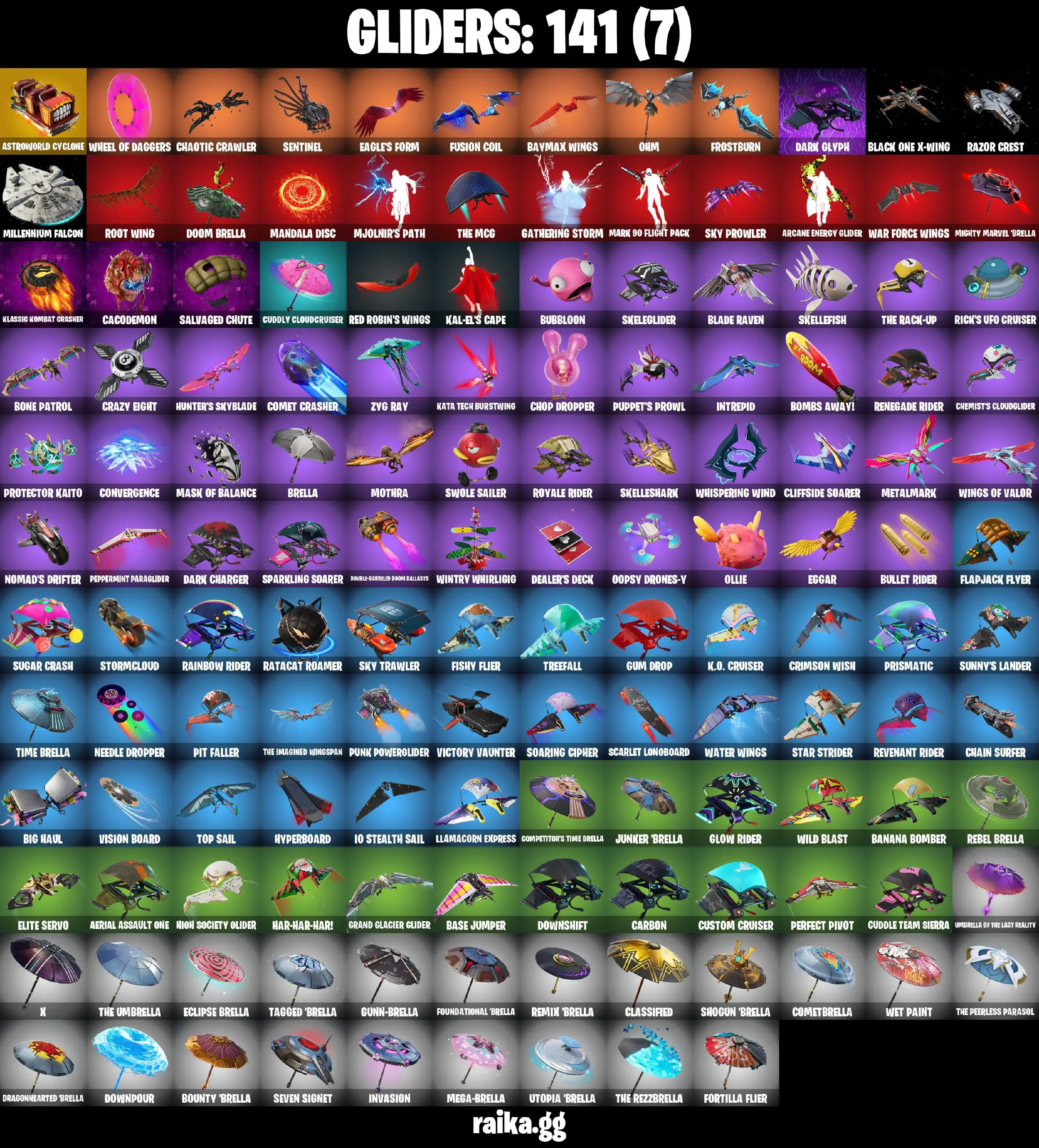 PC/XBOX 213 skins | The Reaper | Leviathan Axe | Renegade Raider | Aerial Assault One | Rogue Spider Knight |Take The L | Gold Midas