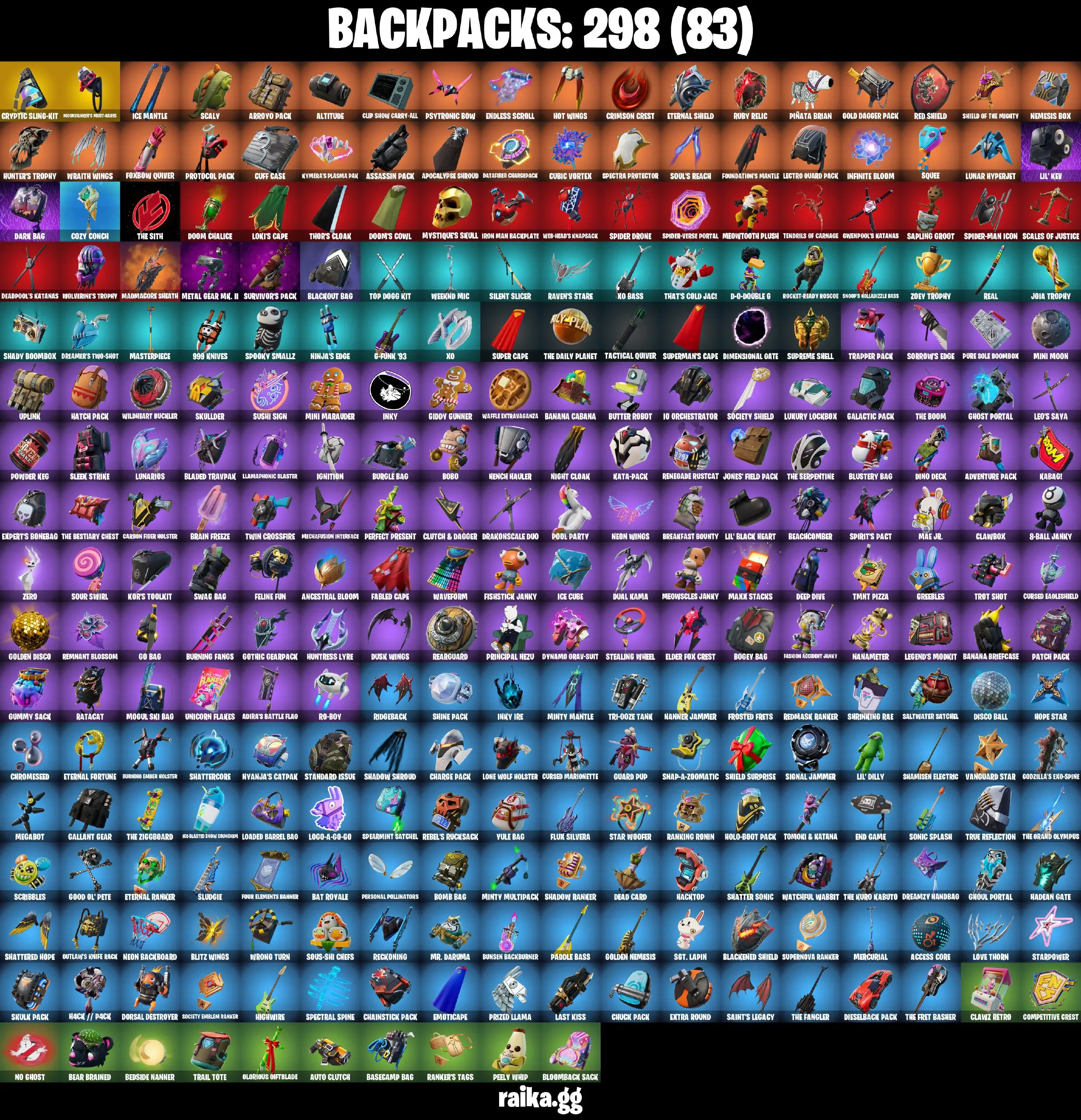 PC 269 skins | Wildcat | Gold Midas | Sultura | Vivi Chroma | Subzero Cryptic | John Wick | Fixer | Drift | Spectra Knight 400 VB